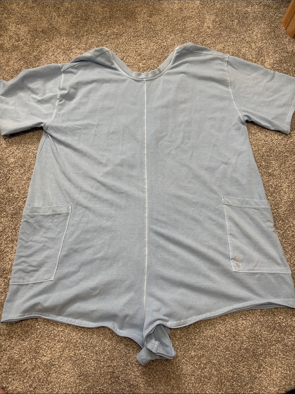 Free People Movement Blue Hot Shot Romper